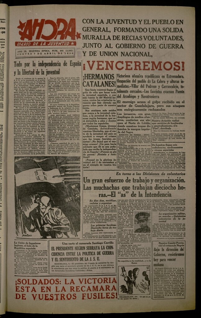 Miniatura de Ahora: diario gráfico del 7 de abril de 1938, nº 403