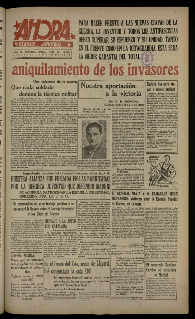 Miniatura de Ahora: diario gráfico del 12 de mayo de 1938, nº 434