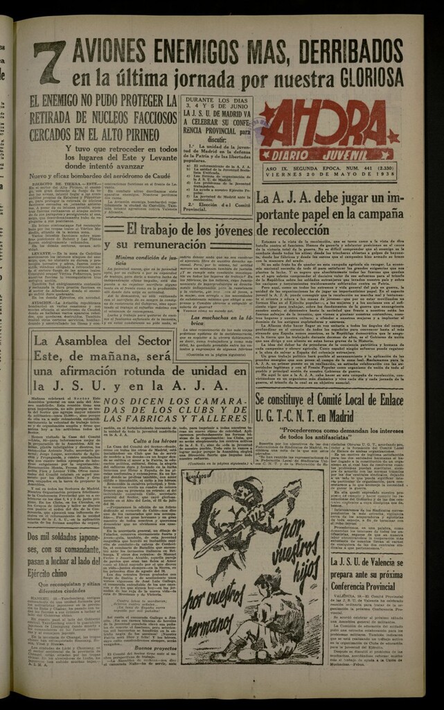 Miniatura de Ahora: diario gráfico del 20 de mayo de 1938, nº 441