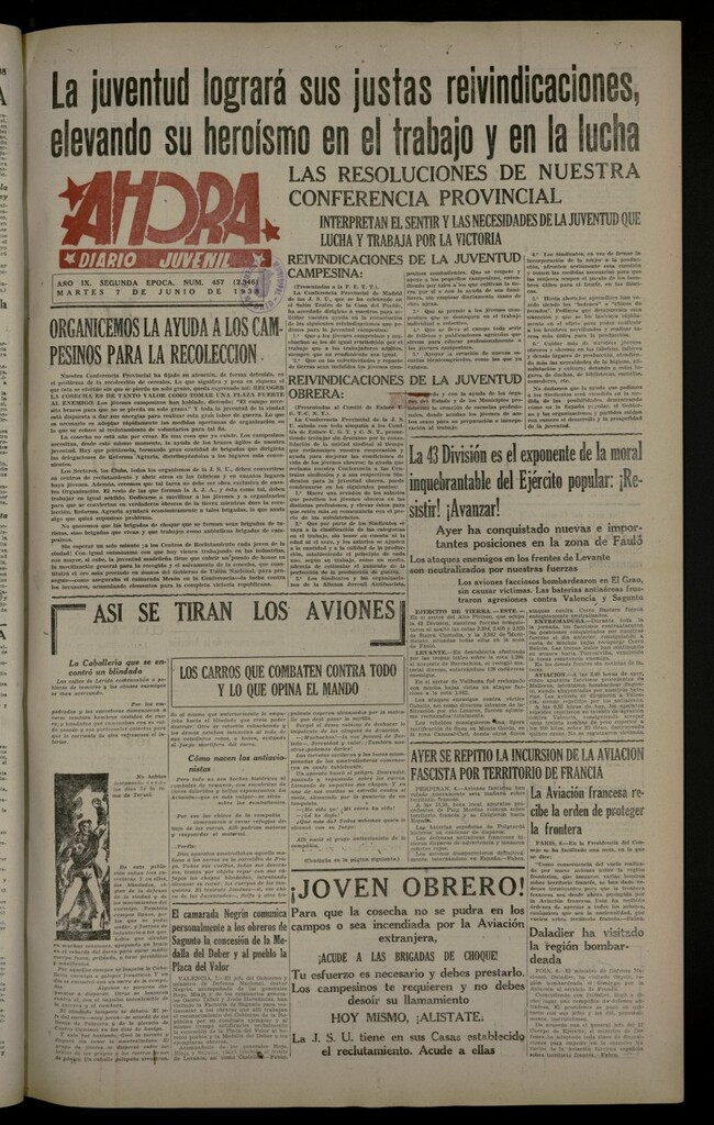 Miniatura de Ahora: diario gráfico del 7 de junio de 1938, nº 457