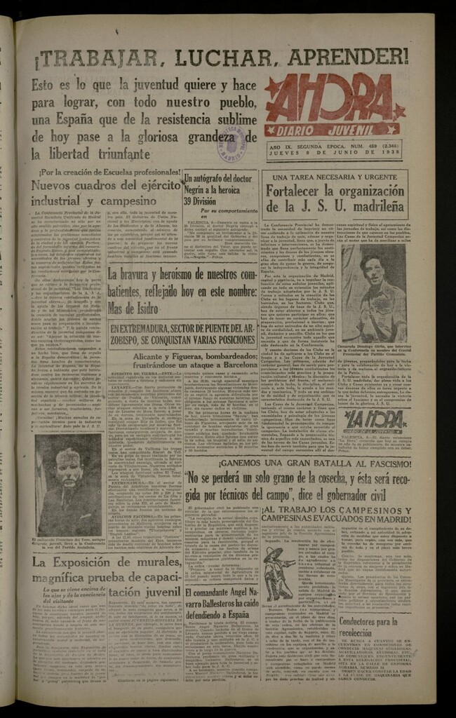 Miniatura de Ahora: diario gráfico del 9 de junio de 1938, nº 459