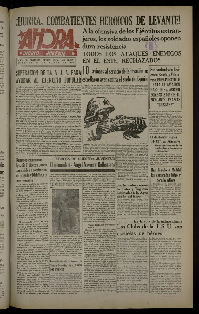 Miniatura de Ahora: diario gráfico del 10 de junio de 1938, nº 460