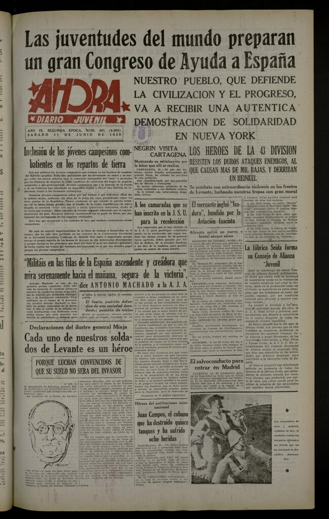 Miniatura de Ahora: diario gráfico del 11 de junio de 1938, nº 461