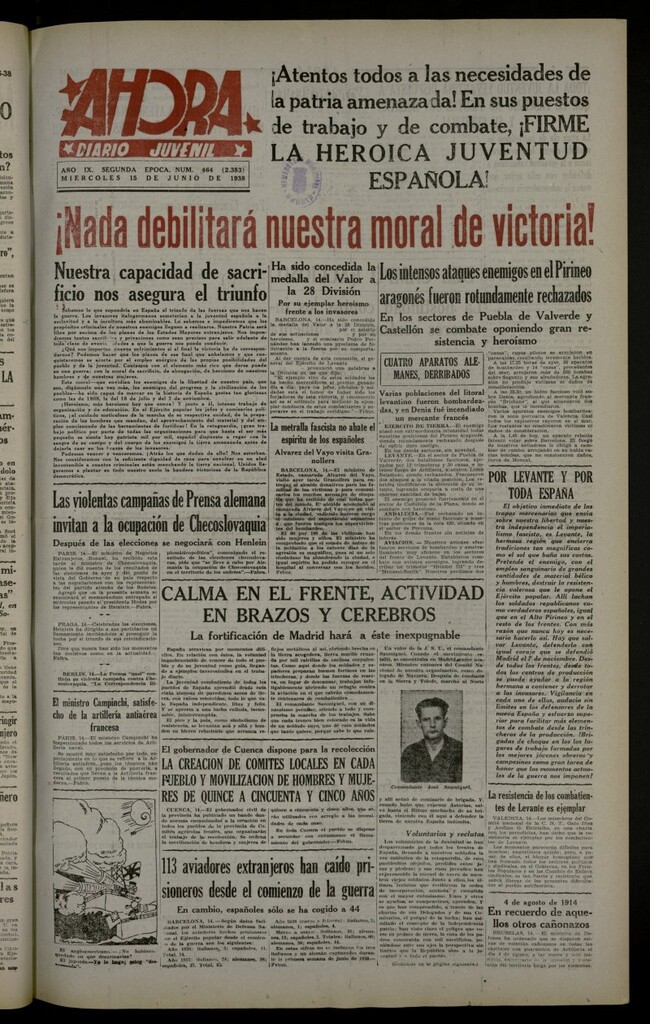 Miniatura de Ahora: diario gráfico del 15 de junio de 1938, nº 464