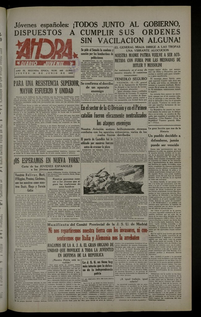 Miniatura de Ahora: diario gráfico del 16 de junio de 1938, nº 465