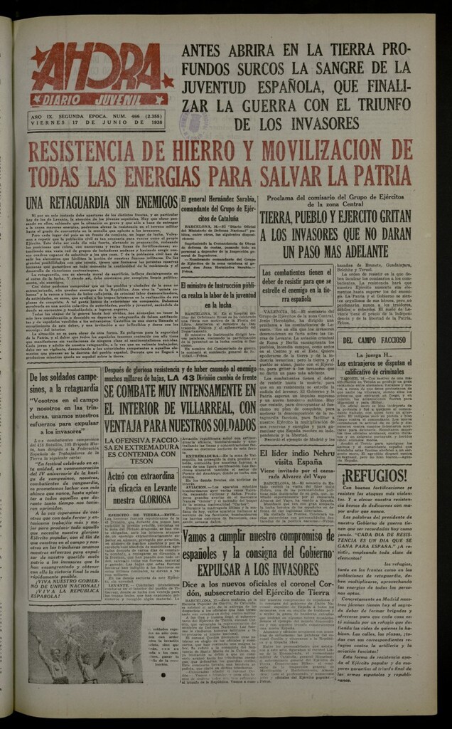 Miniatura de Ahora: diario gráfico del 17 de junio de 1938, nº 466