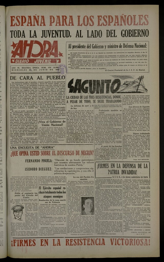 Miniatura de Ahora: diario gráfico del 22 de junio de 1938, nº 470