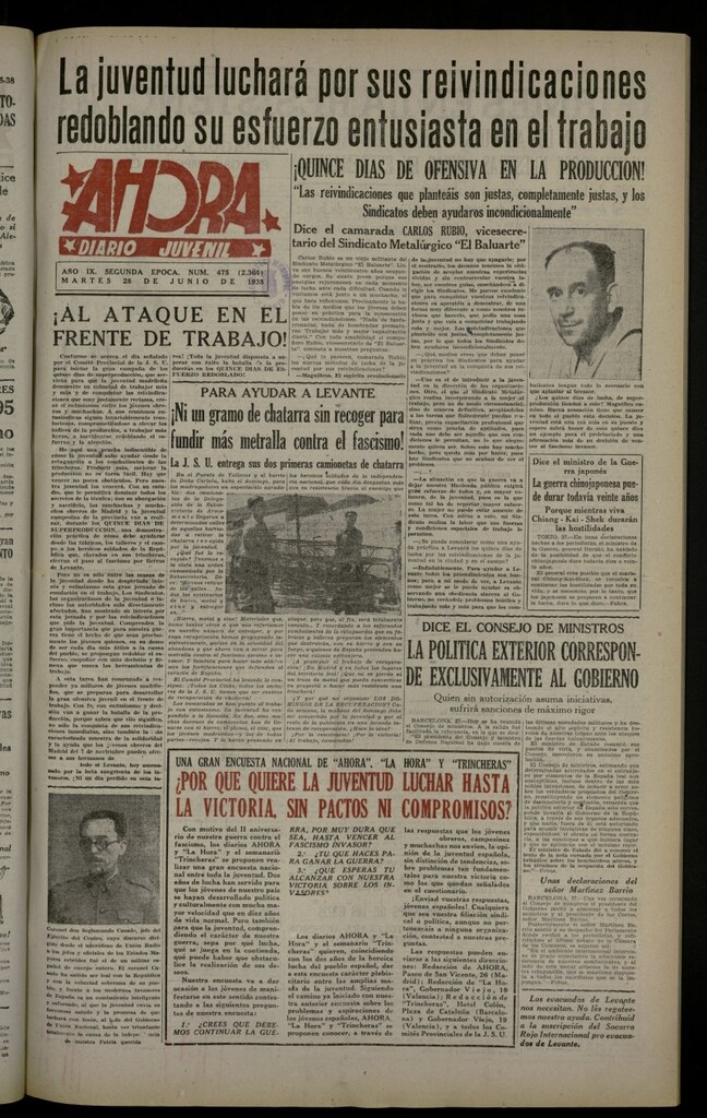 Miniatura de Ahora: diario gráfico del 28 de junio de 1938, nº 475