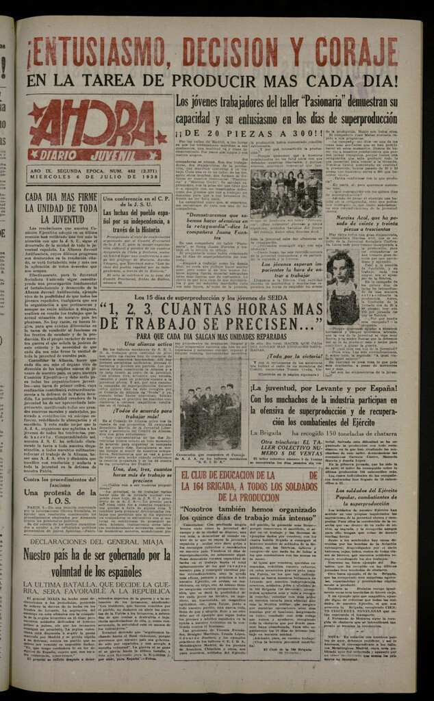 Miniatura de Ahora: diario gráfico del 6 de julio de 1938, nº 482