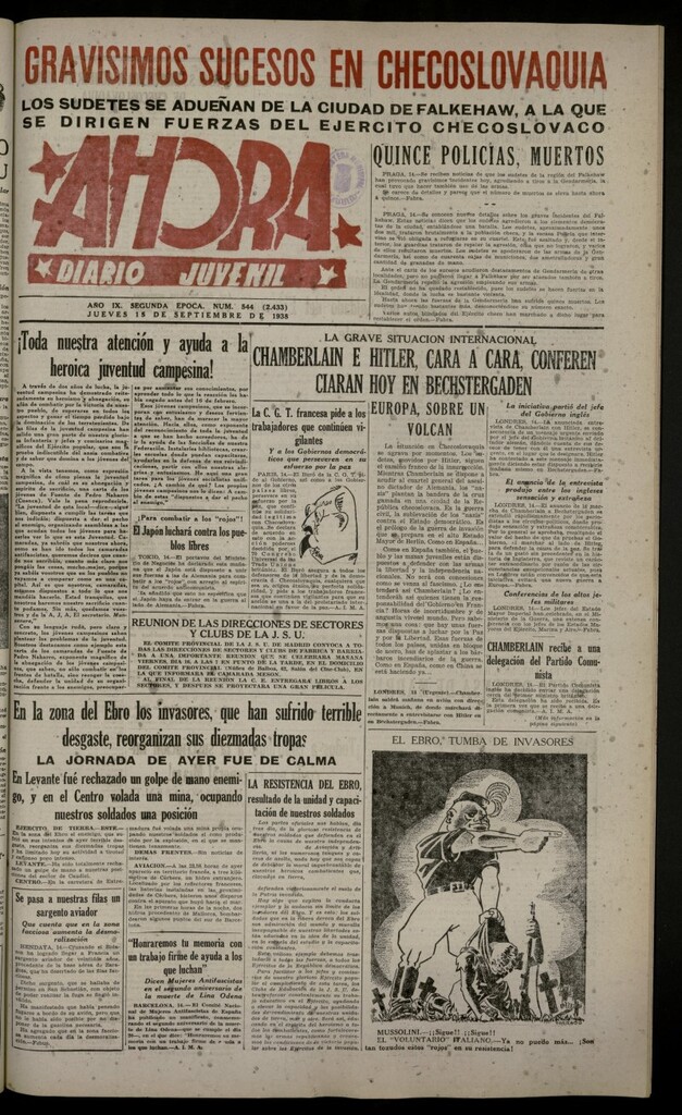 Miniatura de Ahora: diario gráfico del 15 de septiembre de 1938, nº 544
