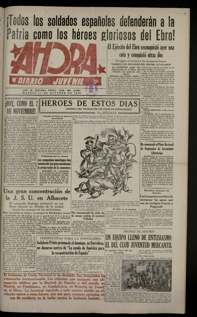 Miniatura de Ahora: diario gráfico del 11 de octubre de 1938, nº 564