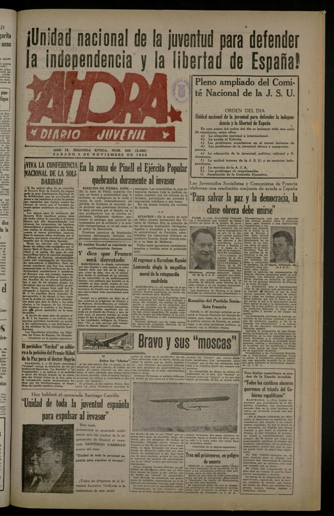 Miniatura de Ahora: diario gráfico del 5 de noviembre de 1938, nº 580