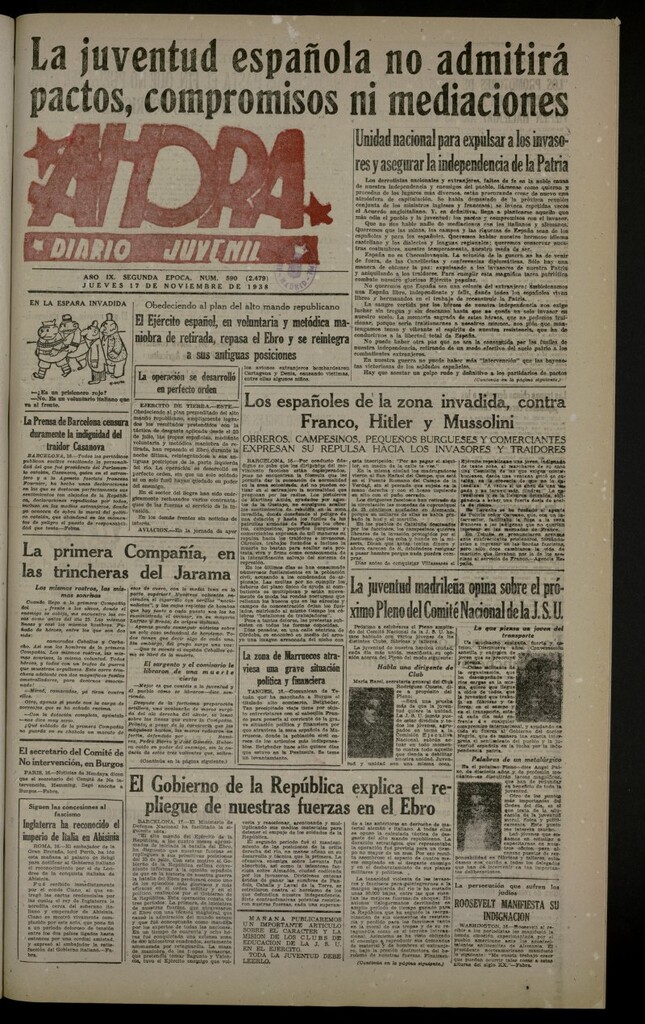 Miniatura de Ahora: diario gráfico del 17 de noviembre de 1938, nº 590