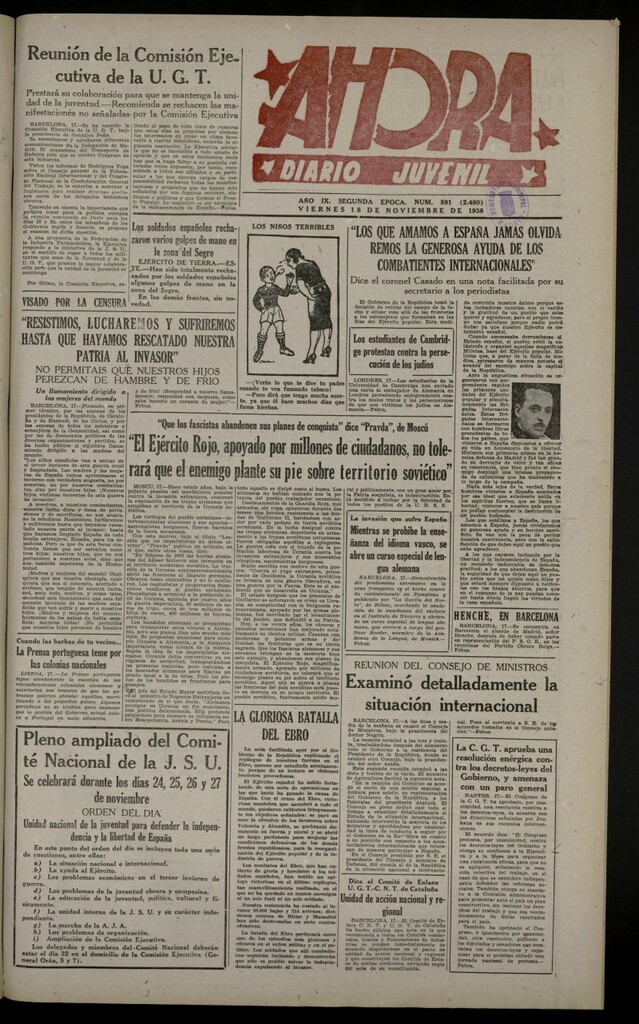 Miniatura de Ahora: diario gráfico del 18 de noviembre de 1938, nº 591