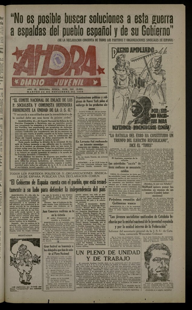 Miniatura de Ahora: diario gráfico del 22 de noviembre de 1938, nº 594