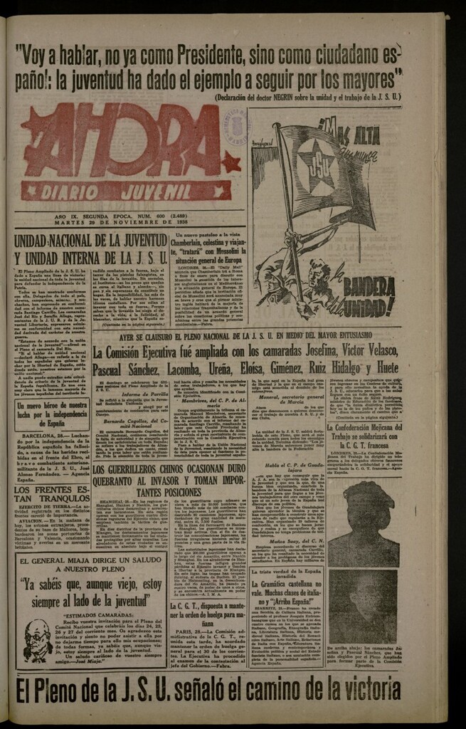 Miniatura de Ahora: diario gráfico del 29 de noviembre de 1938, nº 600