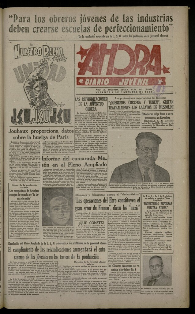 Miniatura de Ahora: diario gráfico del 2 de diciembre de 1938, nº 603