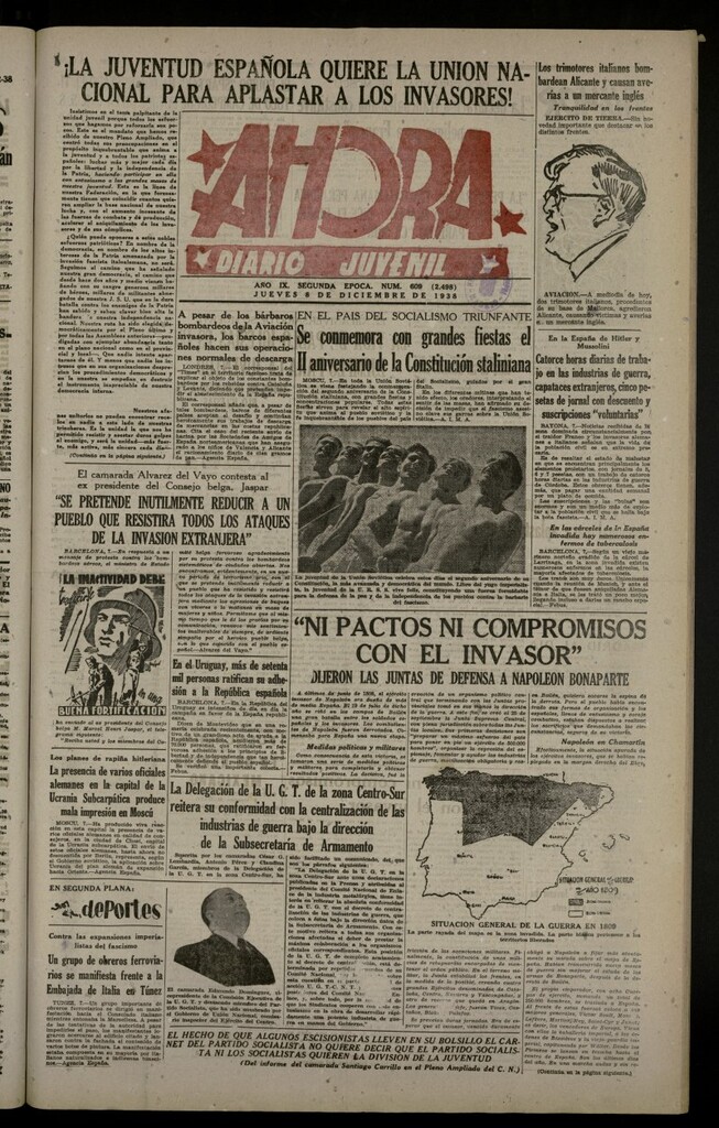 Miniatura de Ahora: diario gráfico del 8 de diciembre de 1938, nº 609