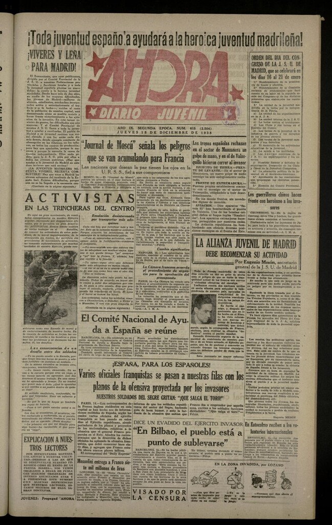 Miniatura de Ahora: diario gráfico del 15 de diciembre de 1938, nº 615