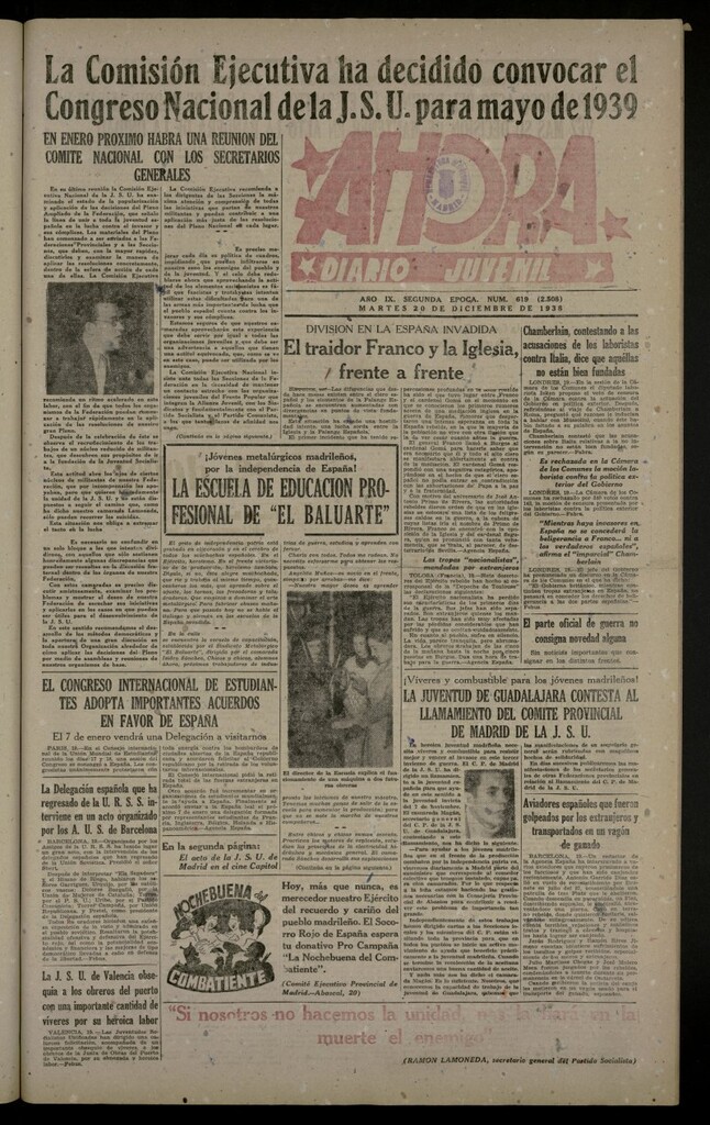 Miniatura de Ahora: diario gráfico del 20 de diciembre de 1938, nº 619