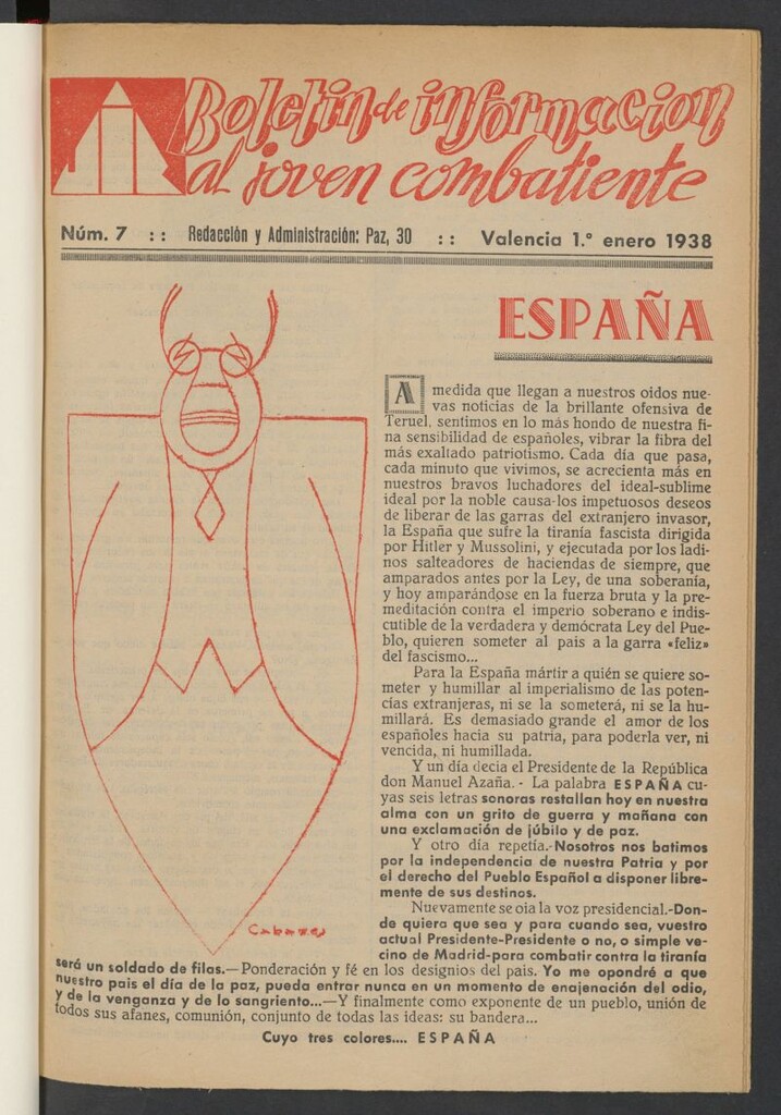 Miniatura de Boletín de Información al Joven Combatiente