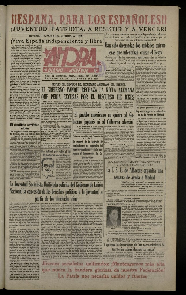 Miniatura de Ahora: diario gráfico del 24 de diciembre de 1938, nº 623