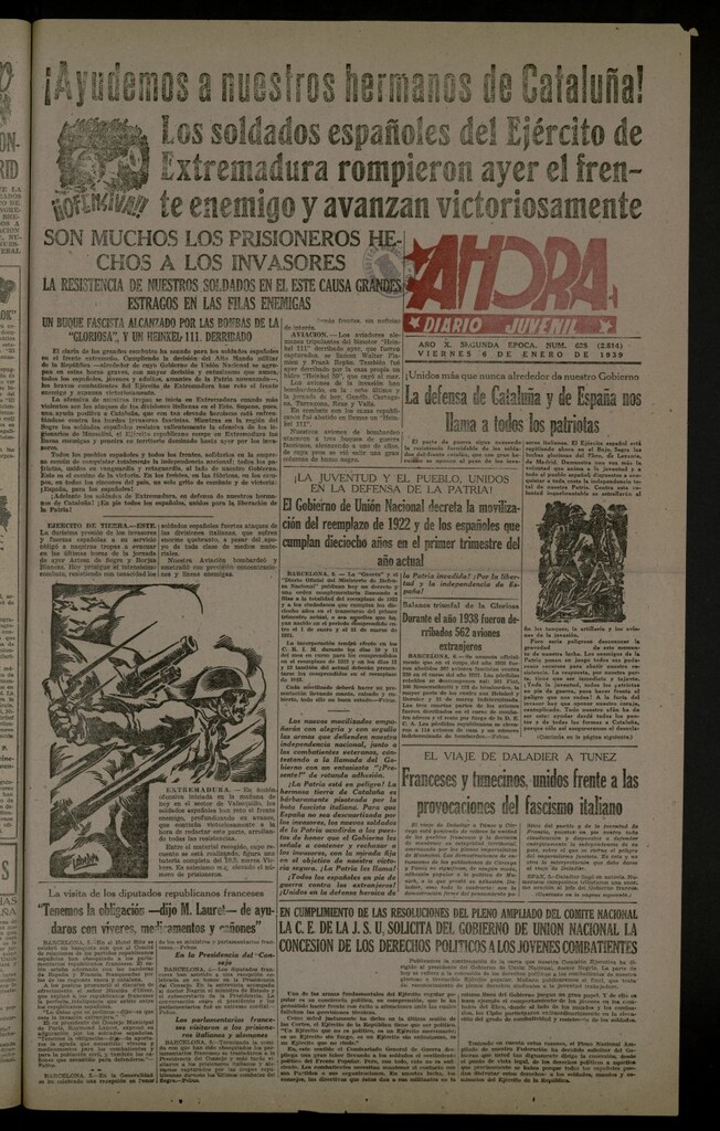 Miniatura de Ahora: diario gráfico del 6 de enero de 1939, nº 625