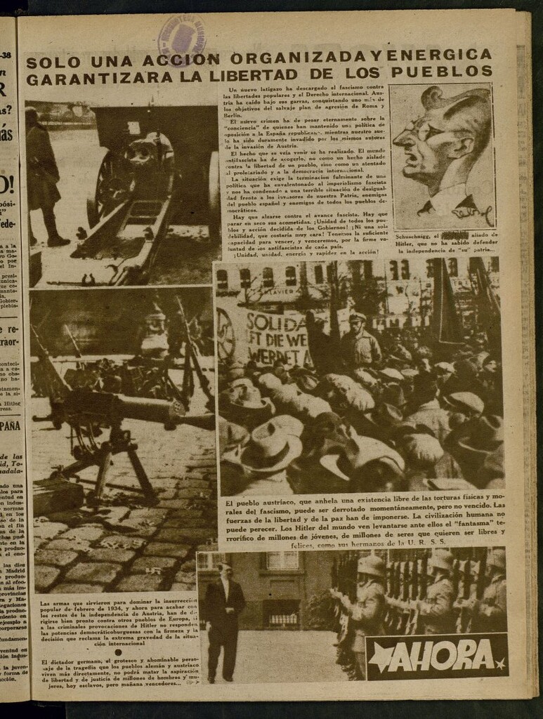 Miniatura de Ahora: diario gráfico del 13 de marzo de 1938, nº 383