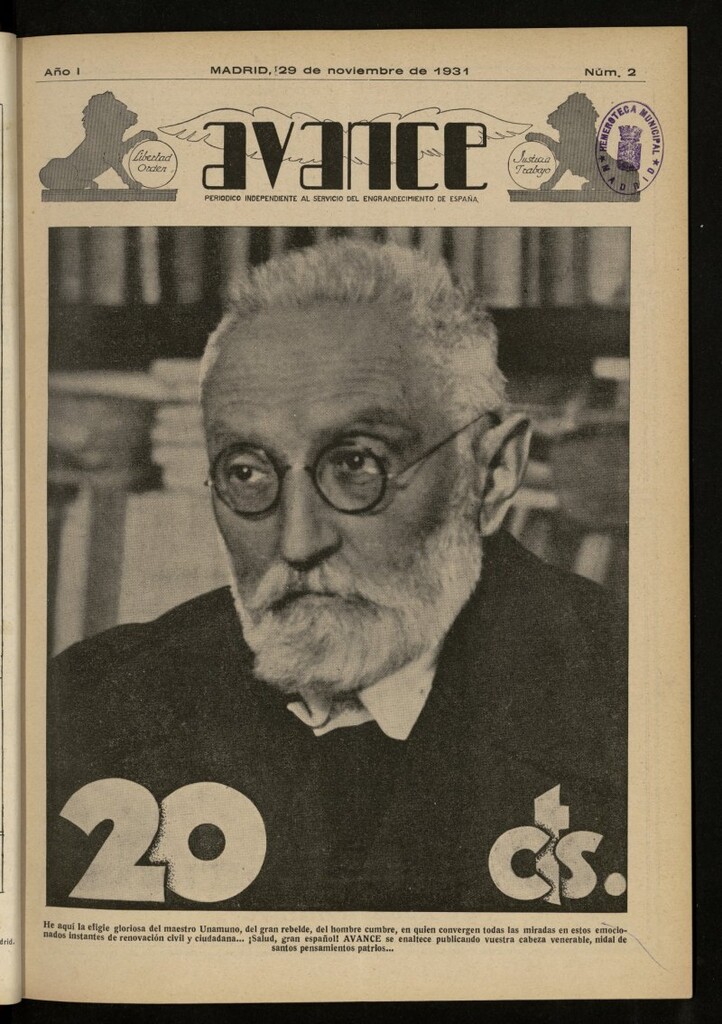 Miniatura de Avance del 29 de noviembre de 1931, nº 2