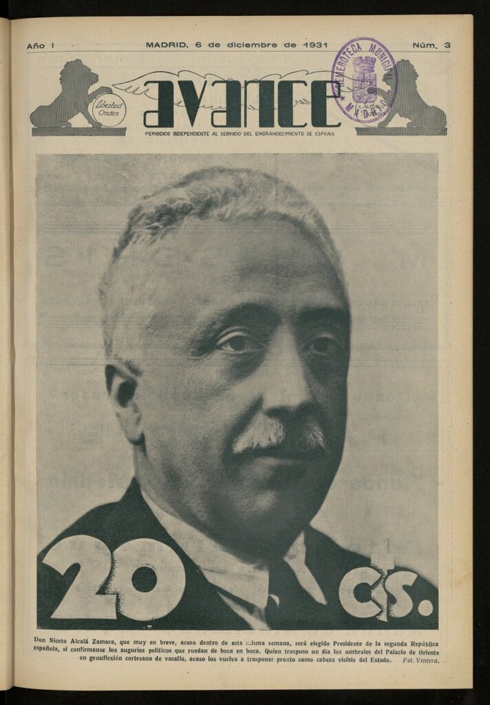 Miniatura de Avance del 6 de diciembre de 1931, nº 3