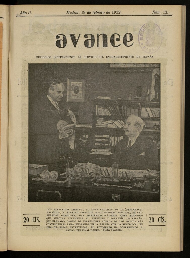 Miniatura de Avance del 19 de febrero de 1932, nº 13