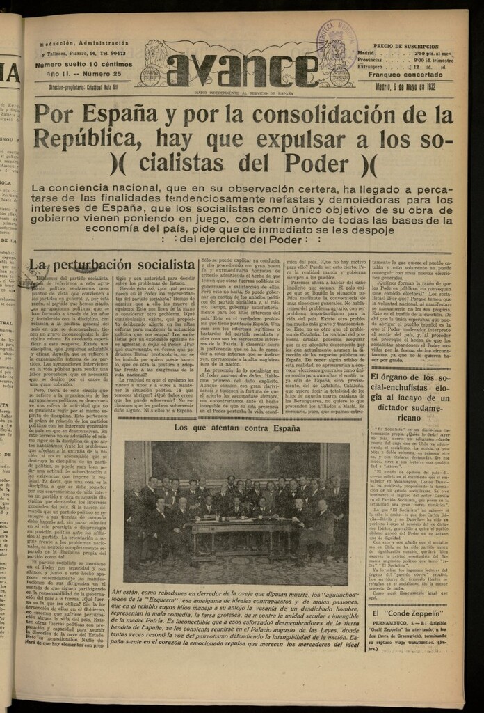 Miniatura de Avance del 6 de mayo de 1932, nº 25