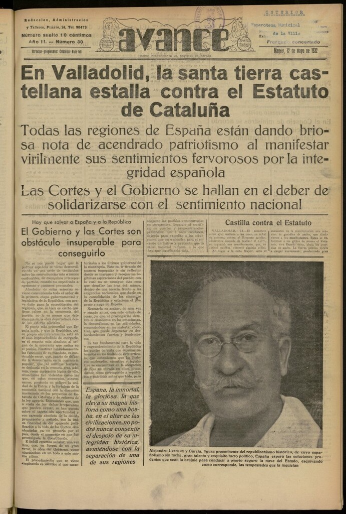 Miniatura de Avance del 12 de mayo de 1932, nº 30