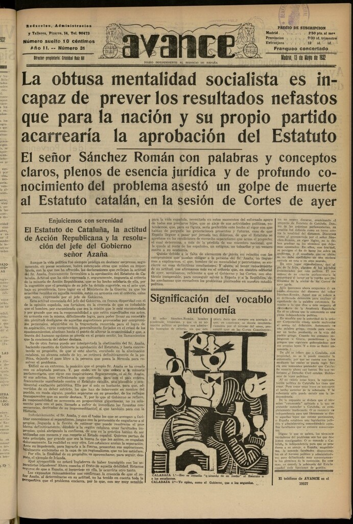 Miniatura de Avance del 13 de mayo de 1932, nº 31
