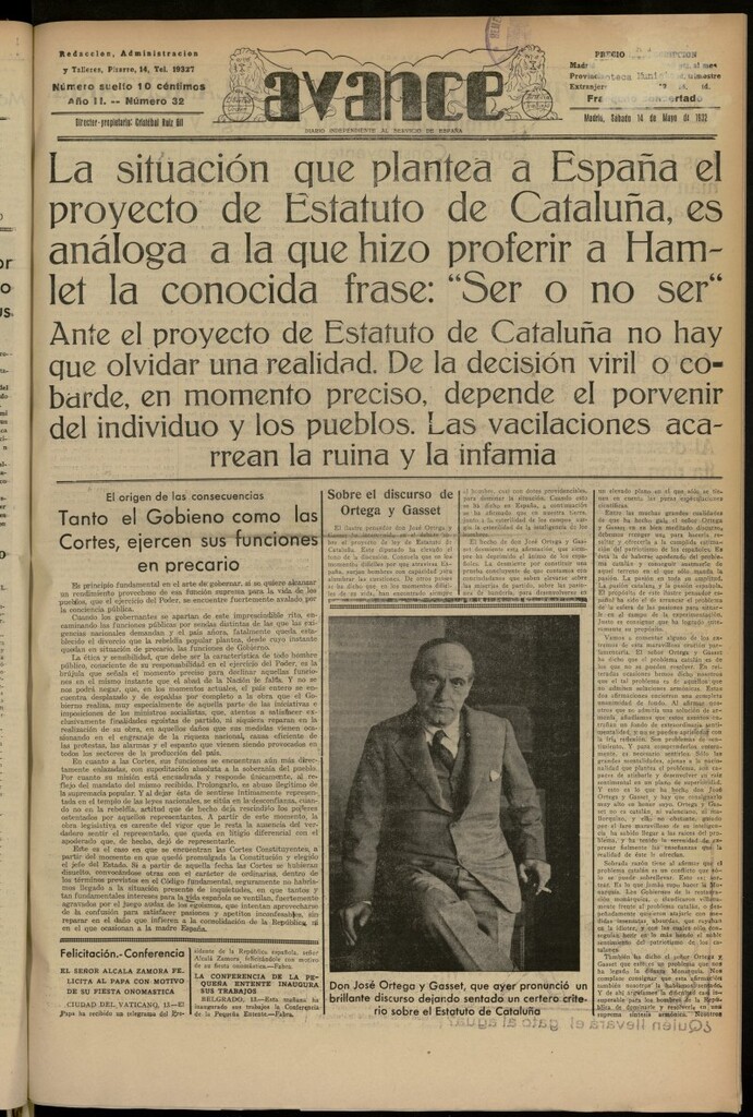 Miniatura de Avance del 14 de mayo de 1932, nº 32