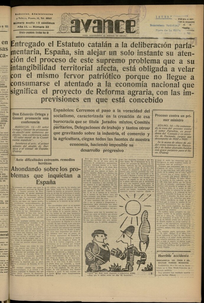 Miniatura de Avance del 15 de mayo de 1932, nº 33