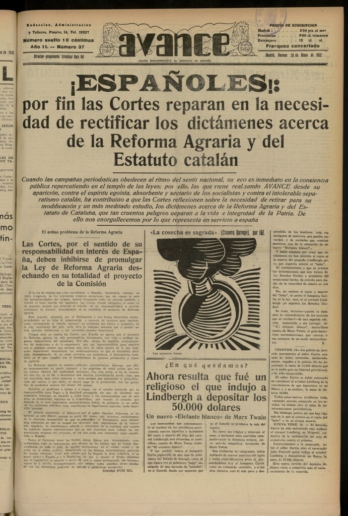 Miniatura de Avance del 20 de mayo de 1932, nº 37