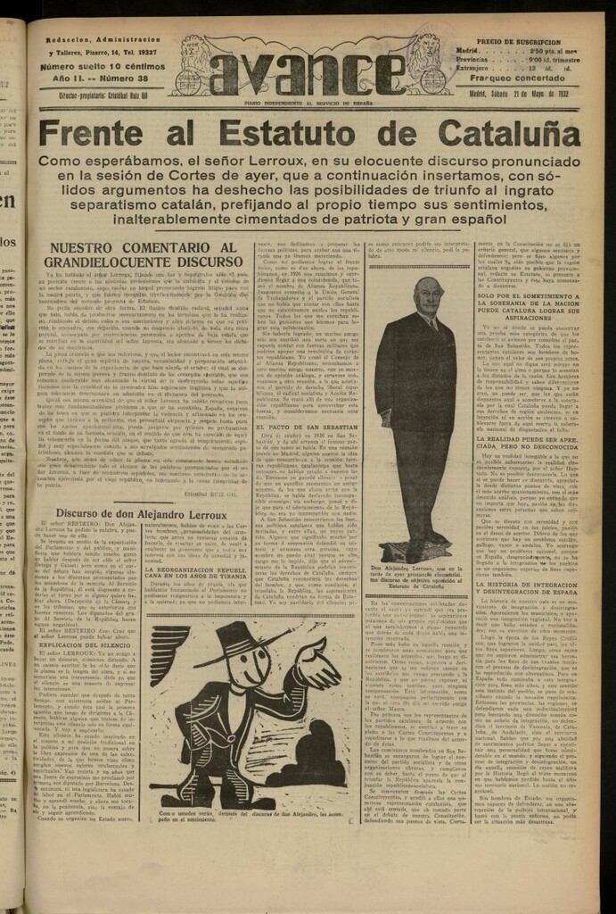 Miniatura de Avance del 21 de mayo de 1932, nº 38