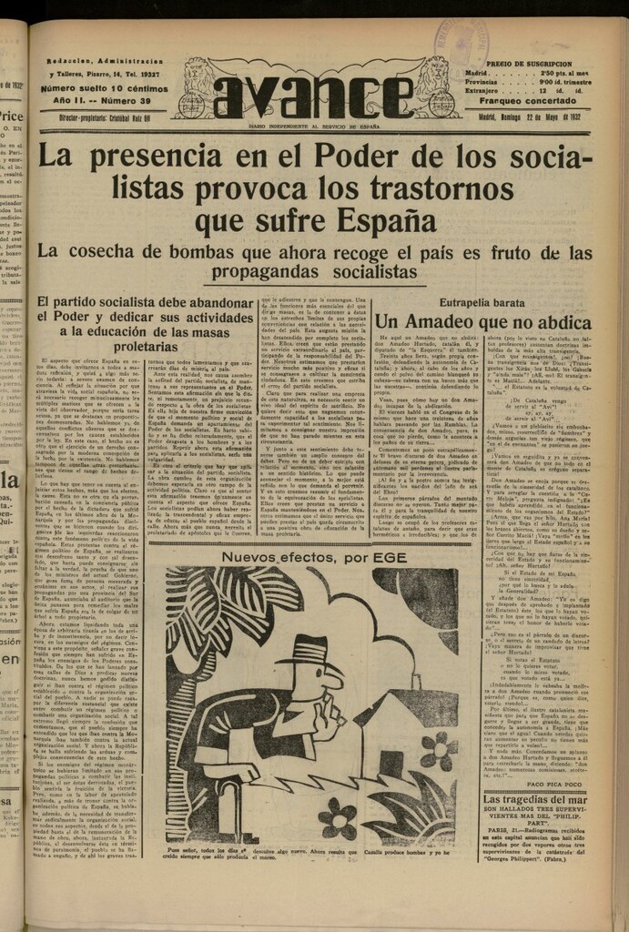 Miniatura de Avance del 22 de mayo de 1932, nº 39