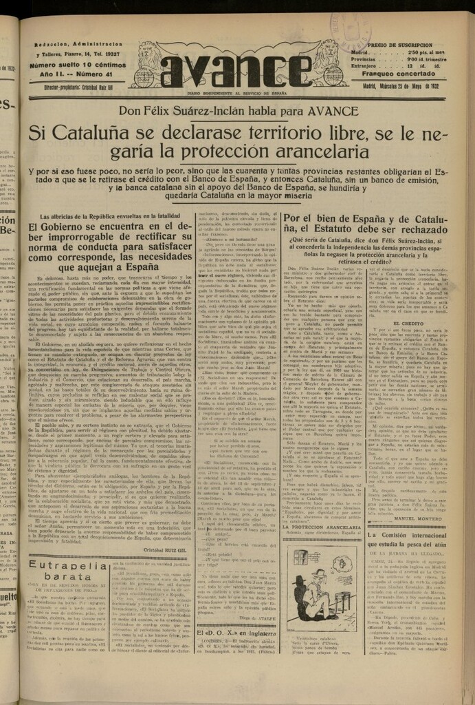 Miniatura de Avance del 25 de mayo de 1932, nº 41