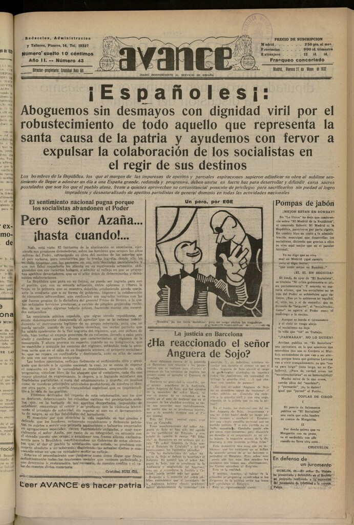 Miniatura de Avance del 27 de mayo de 1932, nº 43