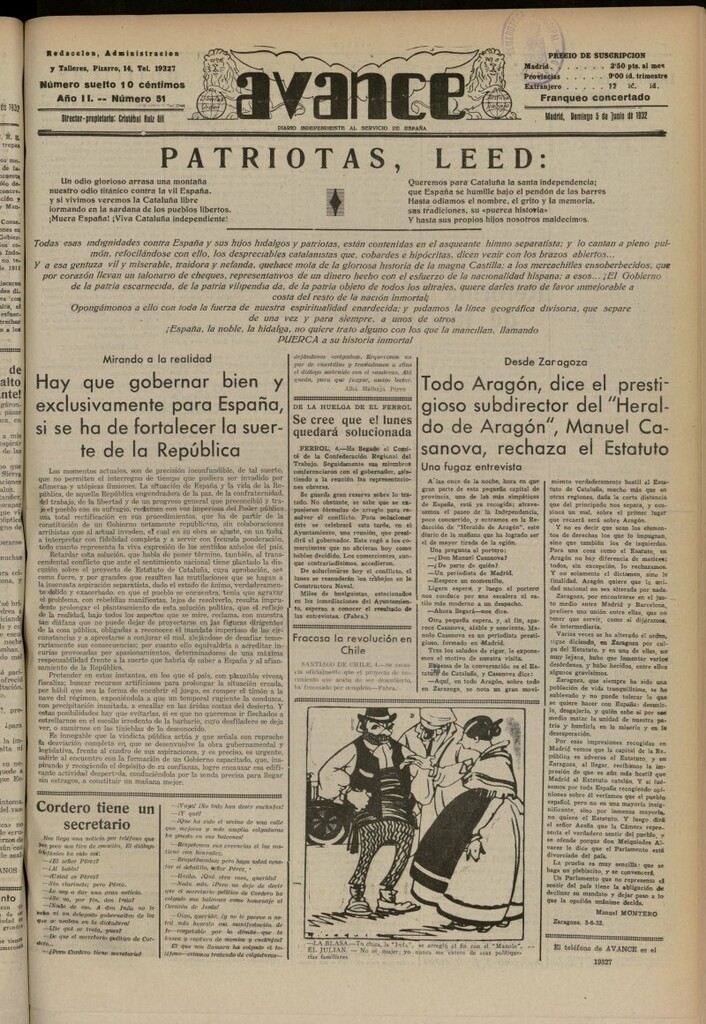 Miniatura de Avance del 5 de junio de 1932, nº 51