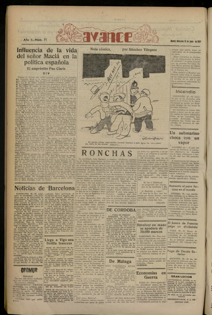Miniatura de Avance del 29 de junio de 1932, nº 71