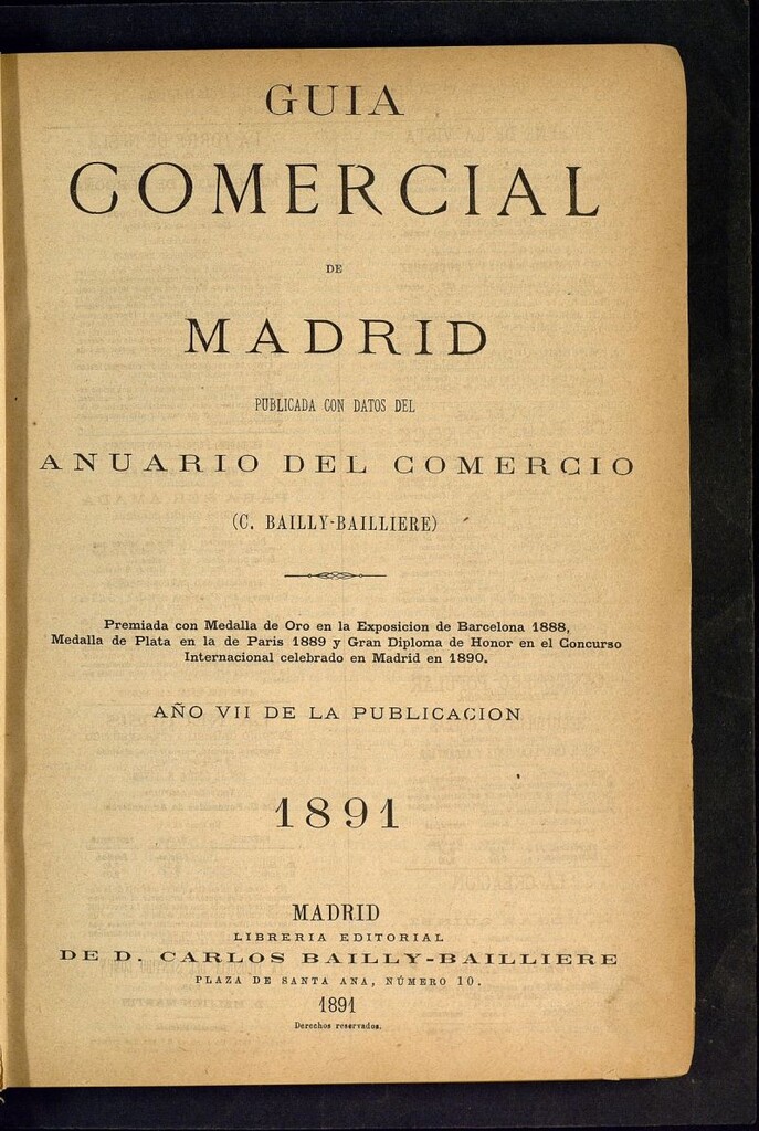 Miniatura de Guía comercial de Madrid 1891