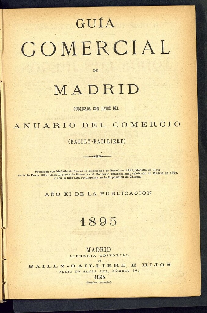 Miniatura de Guía comercial de Madrid 1895