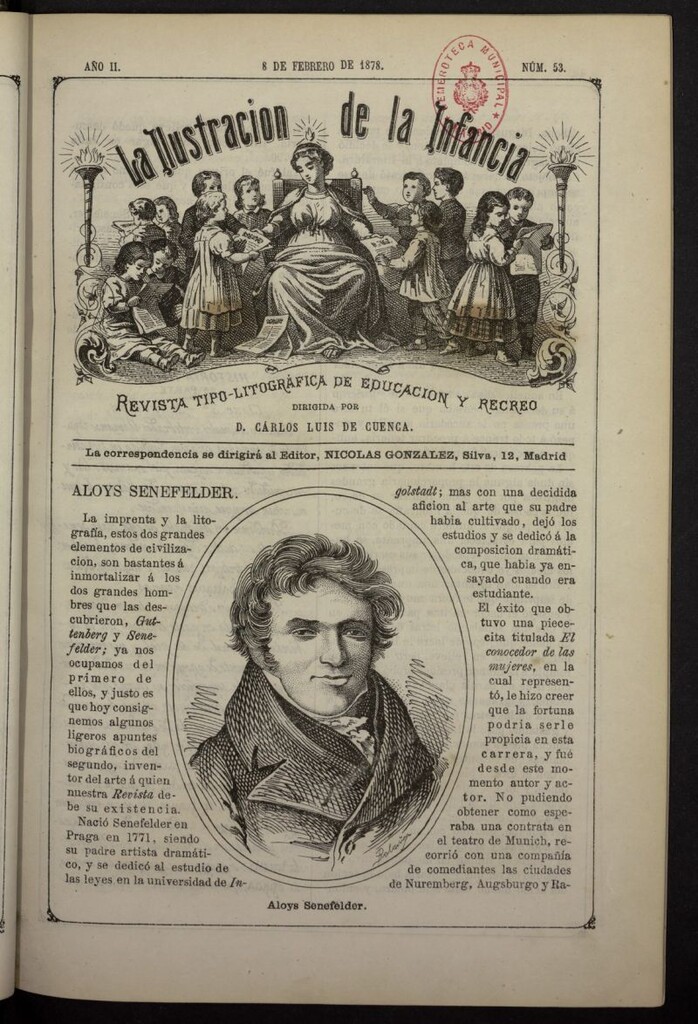 Miniatura de La Ilustración de la Infancia : revista tipo-autógrafa de educación y recreo del 8 de febrero de 1878, nº 53