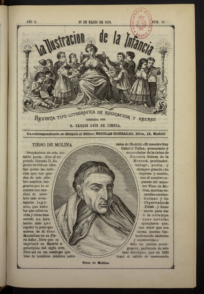 Miniatura de La Ilustración de la Infancia : revista tipo-autógrafa de educación y recreo del 23 de marzo de 1878, nº 59