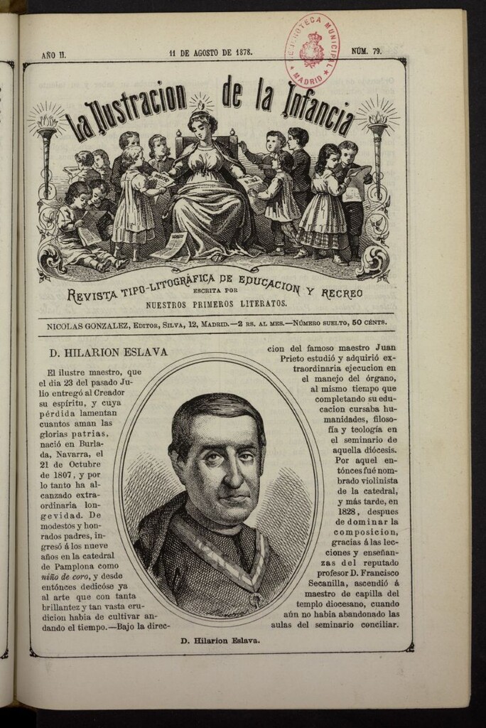 Miniatura de La Ilustración de la Infancia : revista tipo-autógrafa de educación y recreo del 11 de agosto de 1878, nº 79