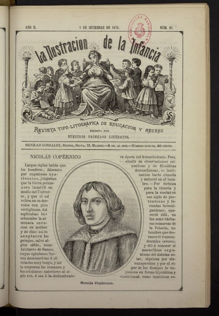 Miniatura de La Ilustración de la Infancia : revista tipo-autógrafa de educación y recreo del 8 de septiembre de 1878, nº 83