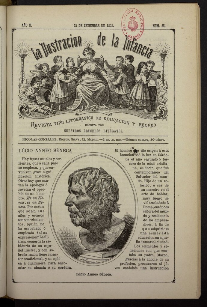 Miniatura de La Ilustración de la Infancia : revista tipo-autógrafa de educación y recreo del 22 de septiembre de 1878, nº 85